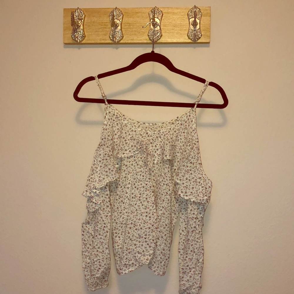 Floral off shoulder blouse